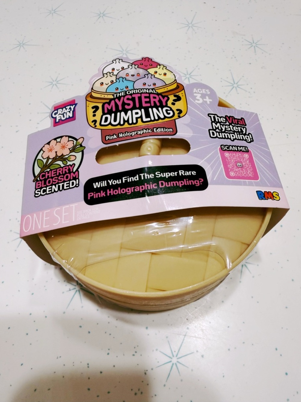 Authentic RMS Pink Holographic cherry blossom scented Mystery Dumpling
